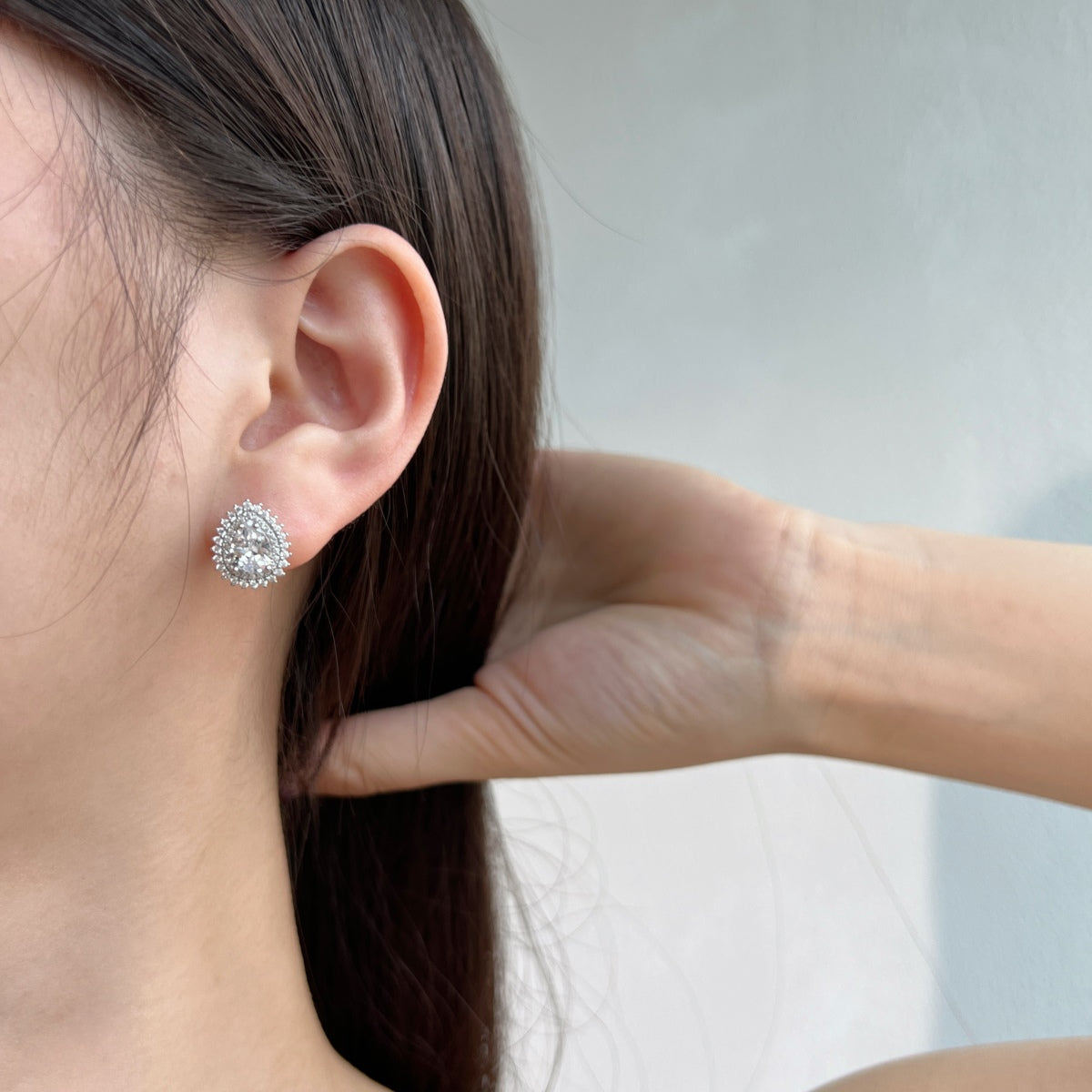 [Rosla]Delicate Gorgeous Pear Cut Daily Earrings