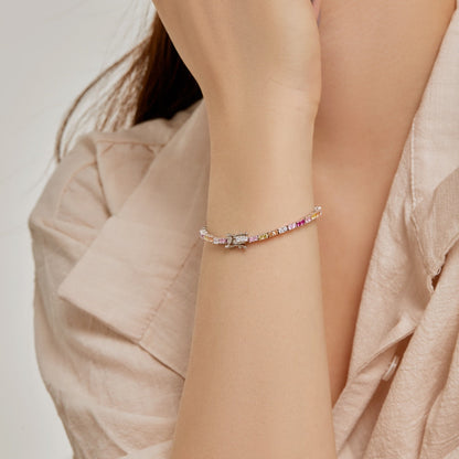 [Rosla]Delicate Romantic Heart Shape Lover Bracelet