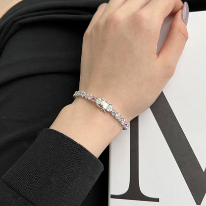 [Rosla]Dazzling Radiant Multi Cut Daily Bracelet