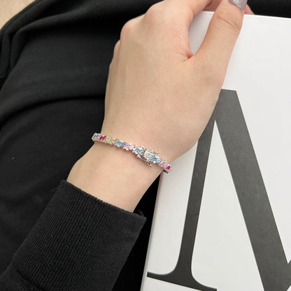 [Rosla]Ornate Sparkling Multi Cut Party Bracelet