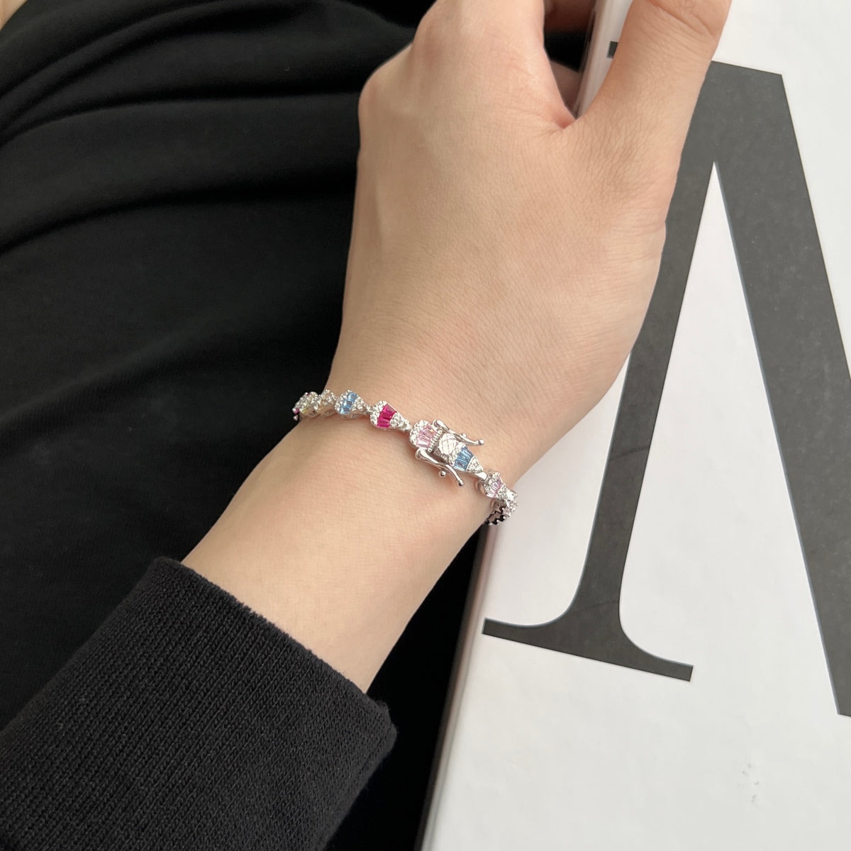 [Rosla]Radiant Water Drop Shape Daily Bracelet