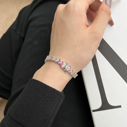 [Rosla]Ornate Sparkling Round Cut Party Bracelet