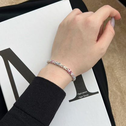 [Rosla]Radiant Colorful Emerald Cut Party Bracelet