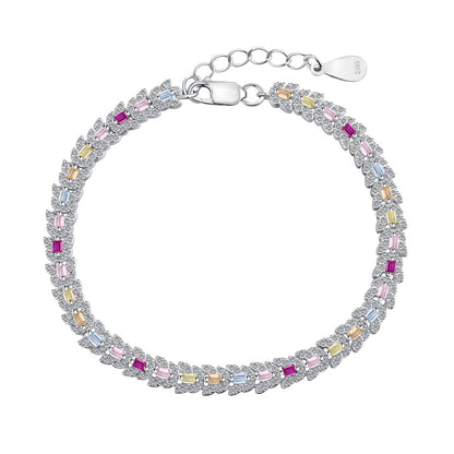 [Rosla]Delicate Colorful Multi Cut Daily Bracelet