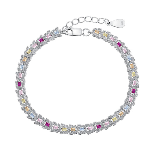 [Rosla]Delicate Colorful Multi Cut Daily Bracelet