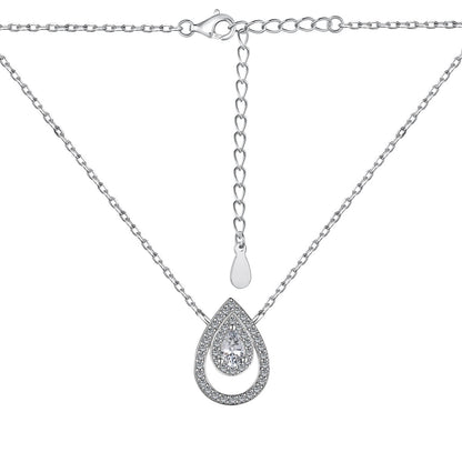 [Rosla]Sparkling Pear Cut Necklace