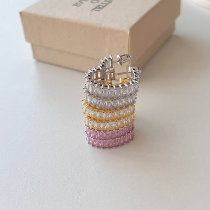 [Rosla]Radiant Heart Cutout Earrings