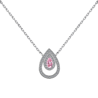 [Rosla]Sparkling Pear Cut Necklace