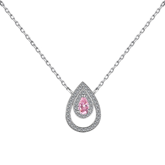 [Rosla]Sparkling Pear Cut Necklace
