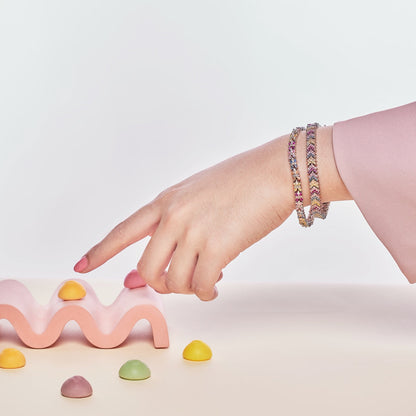 [Rosla]Radiant Colorful Emerald Cut Party Bracelet