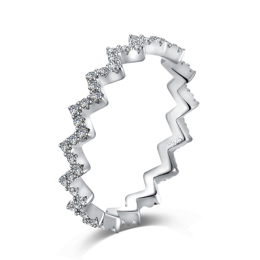 [Rosla]Delicate Enchanting Wave Shape Daily Ring