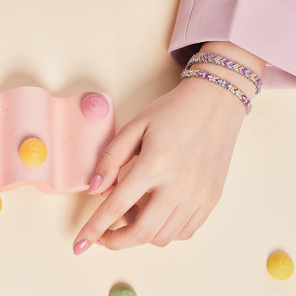 [Rosla]Ornate Sparkling Round Cut Party Bracelet