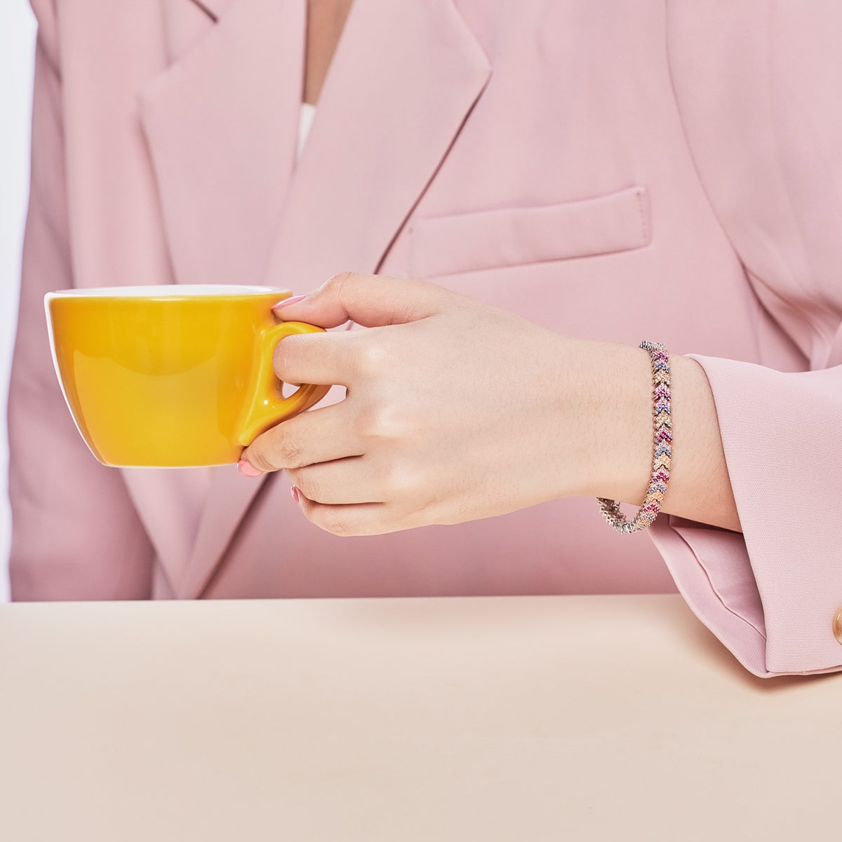 [Rosla]Ornate Sparkling Round Cut Party Bracelet