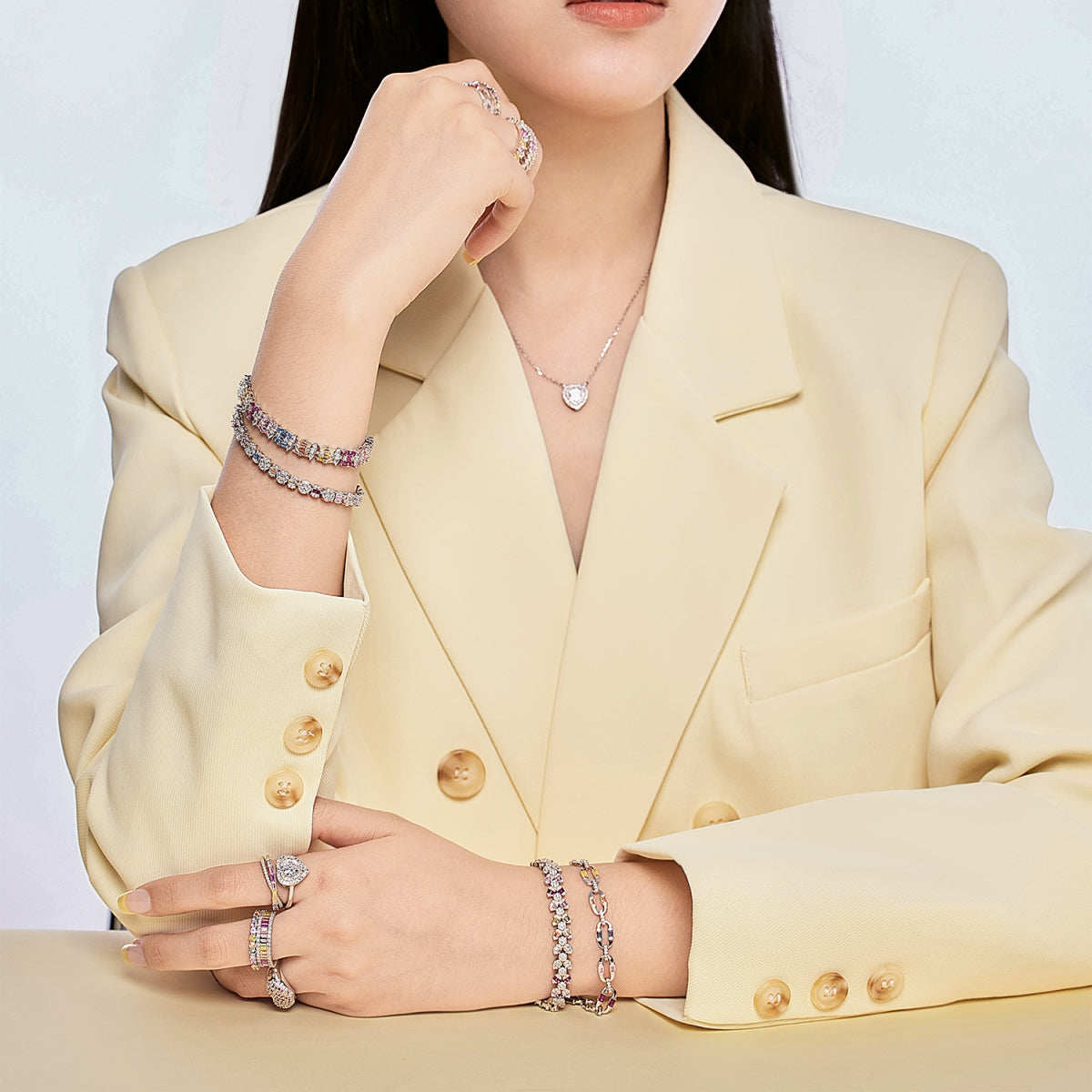 [Rosla]Dazzling Colorful Daily Bracelet