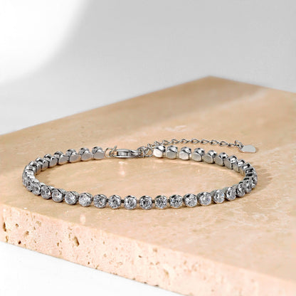 [Rosla]Dazzling Sparkling Round Cut Daily Bracelet