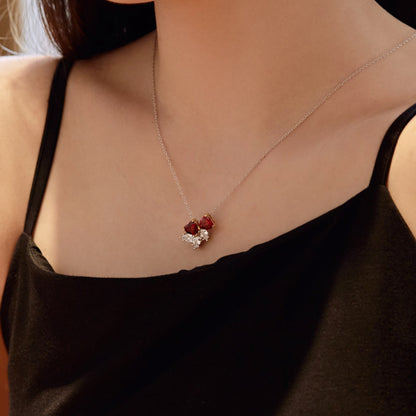 [Rosla]Dainty Red Heart Necklace