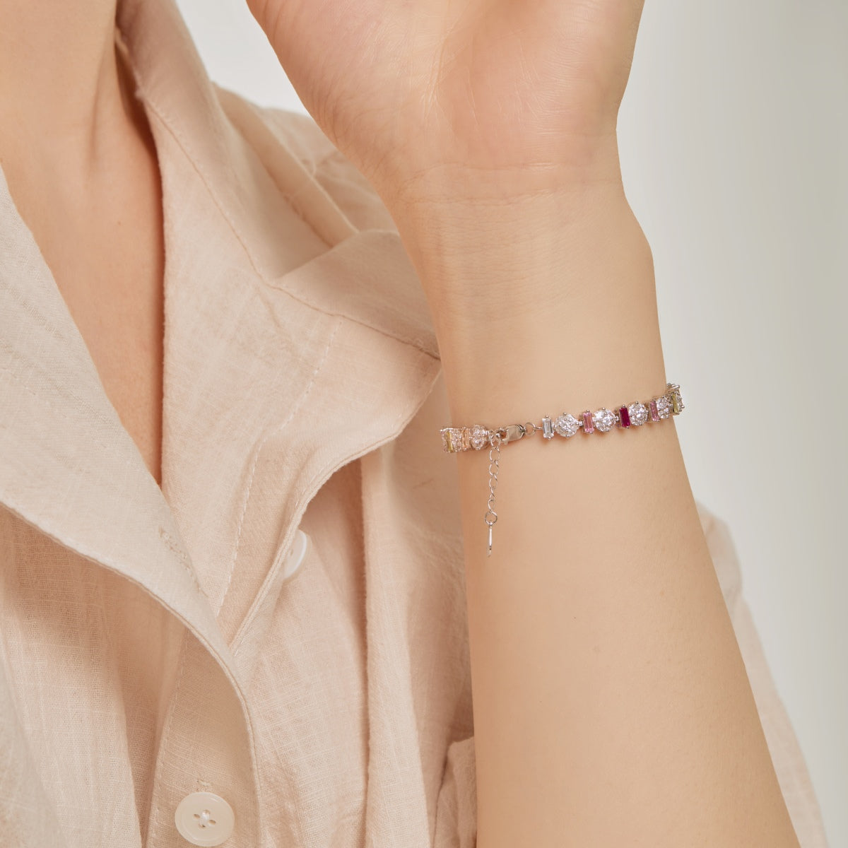 [Rosla]Radiant Colorful Round Shape Daily Bracelet