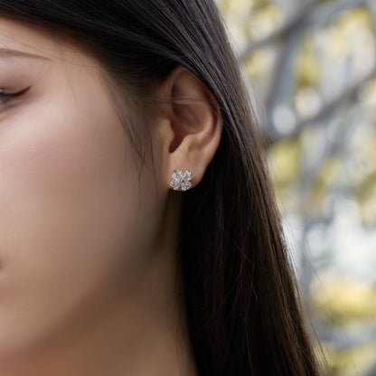 [Rosla]Four-Leaf Clover Ball Earrings