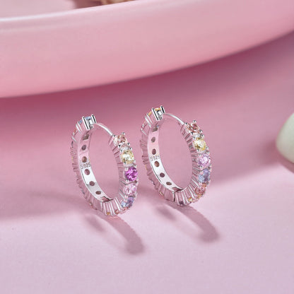 [Rosla]Radiant Colorful Round Cut Earrings