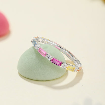 [Rosla]Lively In Shades Elegant Radiant Cut Daily Ring