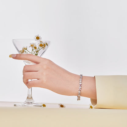 [Rosla]Dazzling Radiant Multi Cut Daily Bracelet