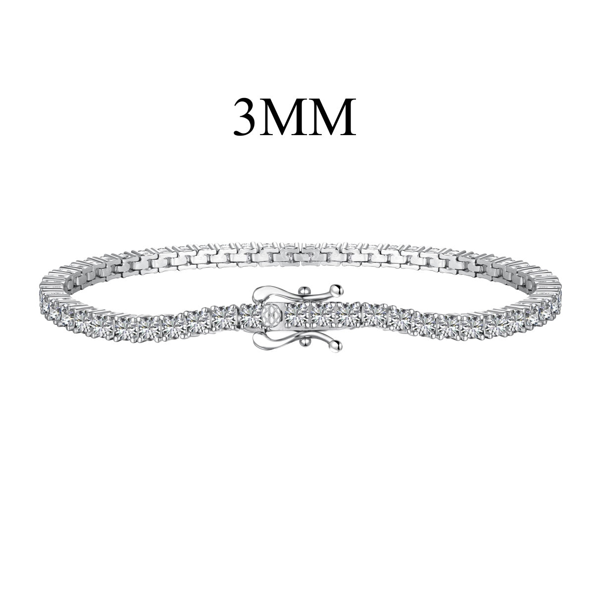 [Rosla]Dainty Charming Round Cut Tennis Bracelet