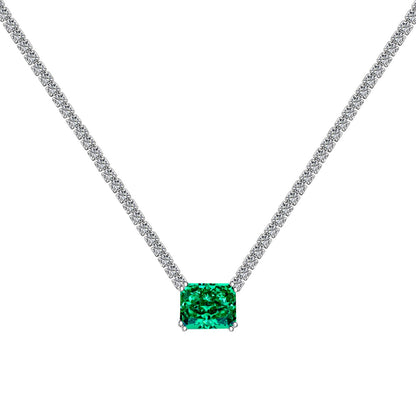 [Rosla]4.0 Carat Elegant Radiant Cut Necklace