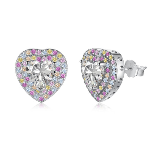 [Rosla]Dazzling Heart Shape Lover Earrings