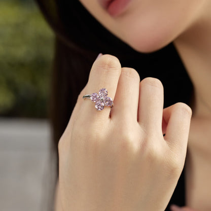 [Rosla]Four-Leaf Clover Eight-Pointed Star Ring