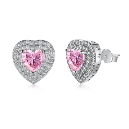 [Rosla]Dazzling Heart Shape Lover Earrings