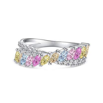 [Rosla]Unique Colorful Marquise Cut Daily Ring