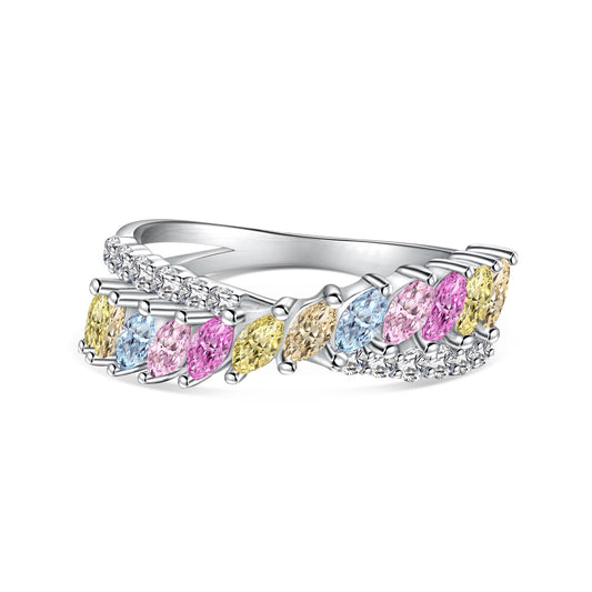 [Rosla]Unique Colorful Marquise Cut Daily Ring