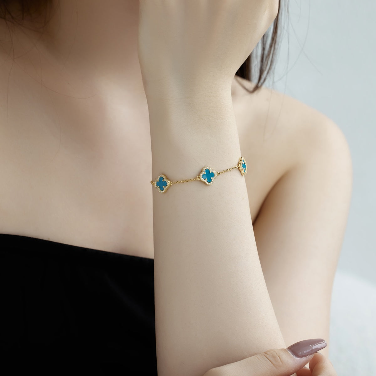 [Rosla]Four-Leaf Clover Exquisite Bracelet
