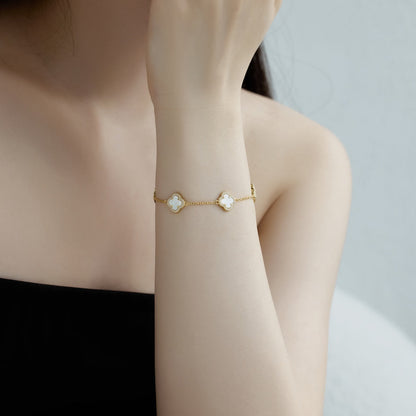 [Rosla]Four-Leaf Clover Exquisite Bracelet