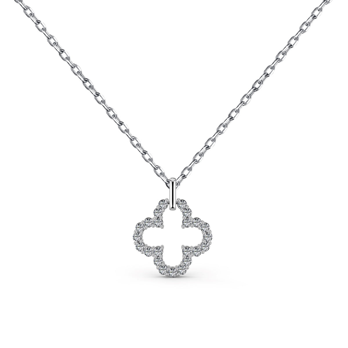 [Rosla]Four-Leaf Clover Hollow Design Exquisite Necklace