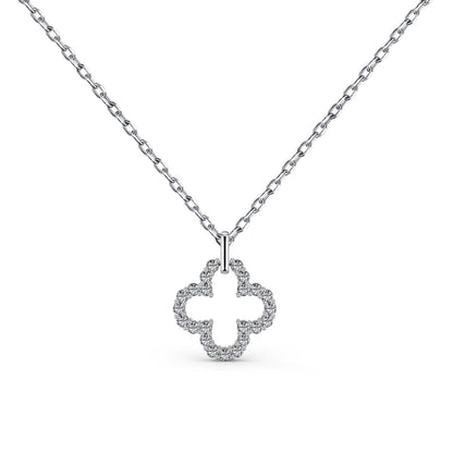 [Rosla]Four-Leaf Clover Hollow Design Exquisite Necklace