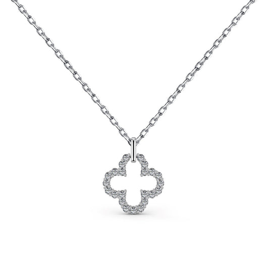 [Rosla]Four-Leaf Clover Hollow Design Exquisite Necklace