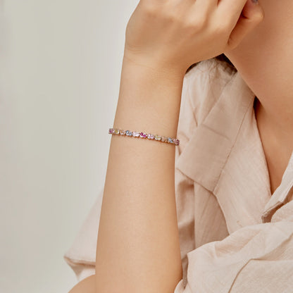 [Rosla]Ornate Colorful Flower Shape Party Bracelet