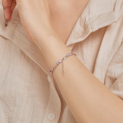 [Rosla]Ornate Colorful Flower Shape Party Bracelet