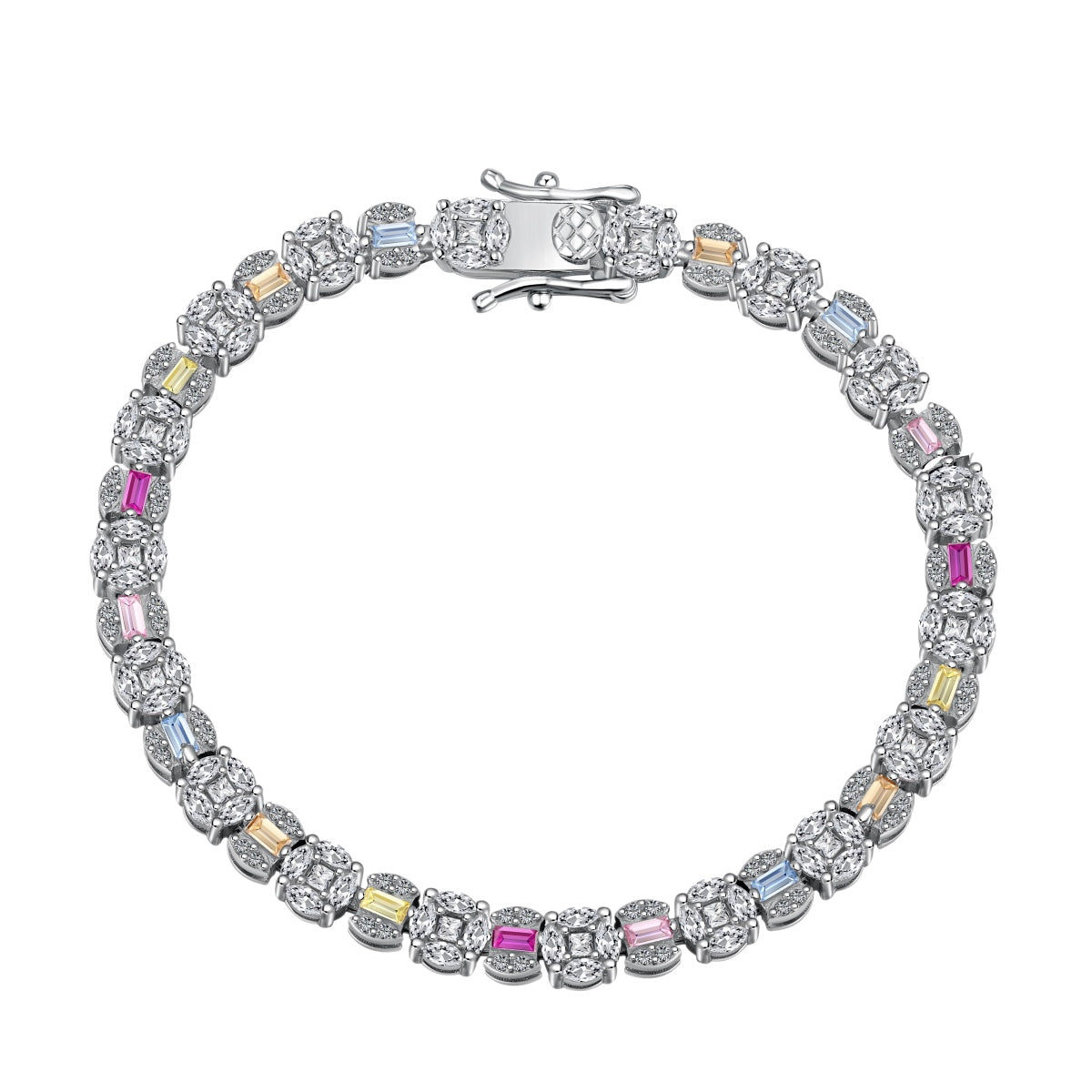 [Rosla]Dazzling Radiant Multi Cut Daily Bracelet