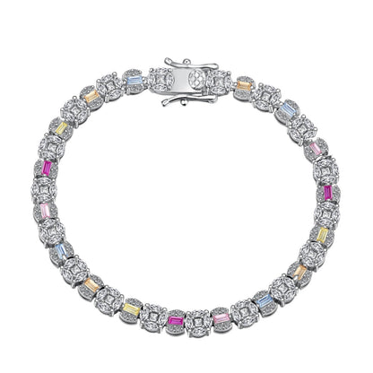 [Rosla]Dazzling Radiant Multi Cut Daily Bracelet