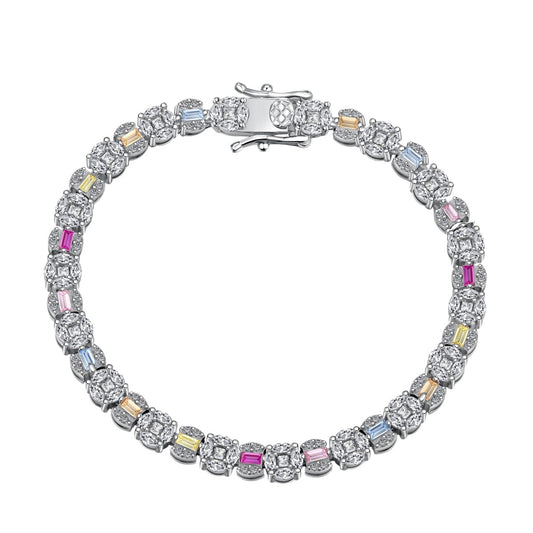 [Rosla]Dazzling Radiant Multi Cut Daily Bracelet