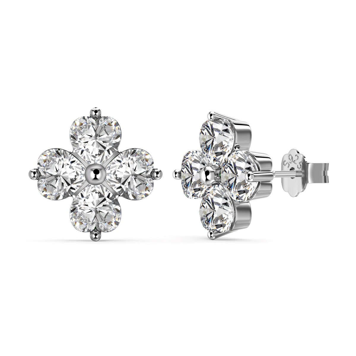 [Rosla]Four-Leaf Clover Ball Earrings