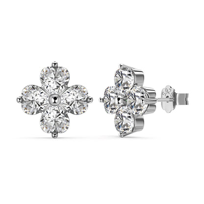 [Rosla]Four-Leaf Clover Ball Earrings
