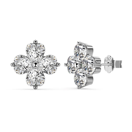 [Rosla]Four-Leaf Clover Ball Earrings