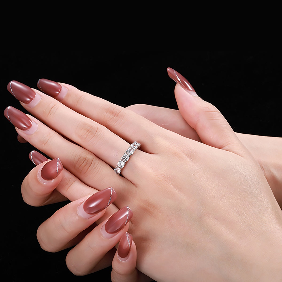 [Rosla]Eternity Round Cut Tennis Ring