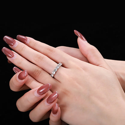 [Rosla]Eternity Round Cut Tennis Ring