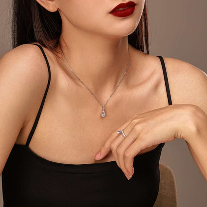 [Rosla]Delicate Water Drop Shape Fashion Necklace