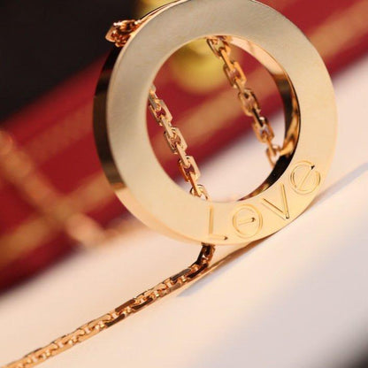 [Rosla]LOVE NECKLACE ADJUSTABLE ROSE GOLD