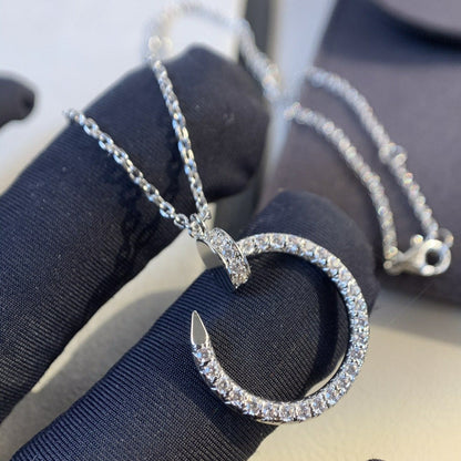 [Rosla]JUSTE NECKLACE SILVER DIAMONDS